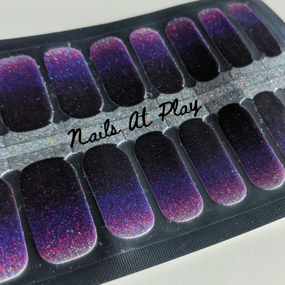 5 for $15 Nail Wraps- Amethyst Night - Picture 2 of 6